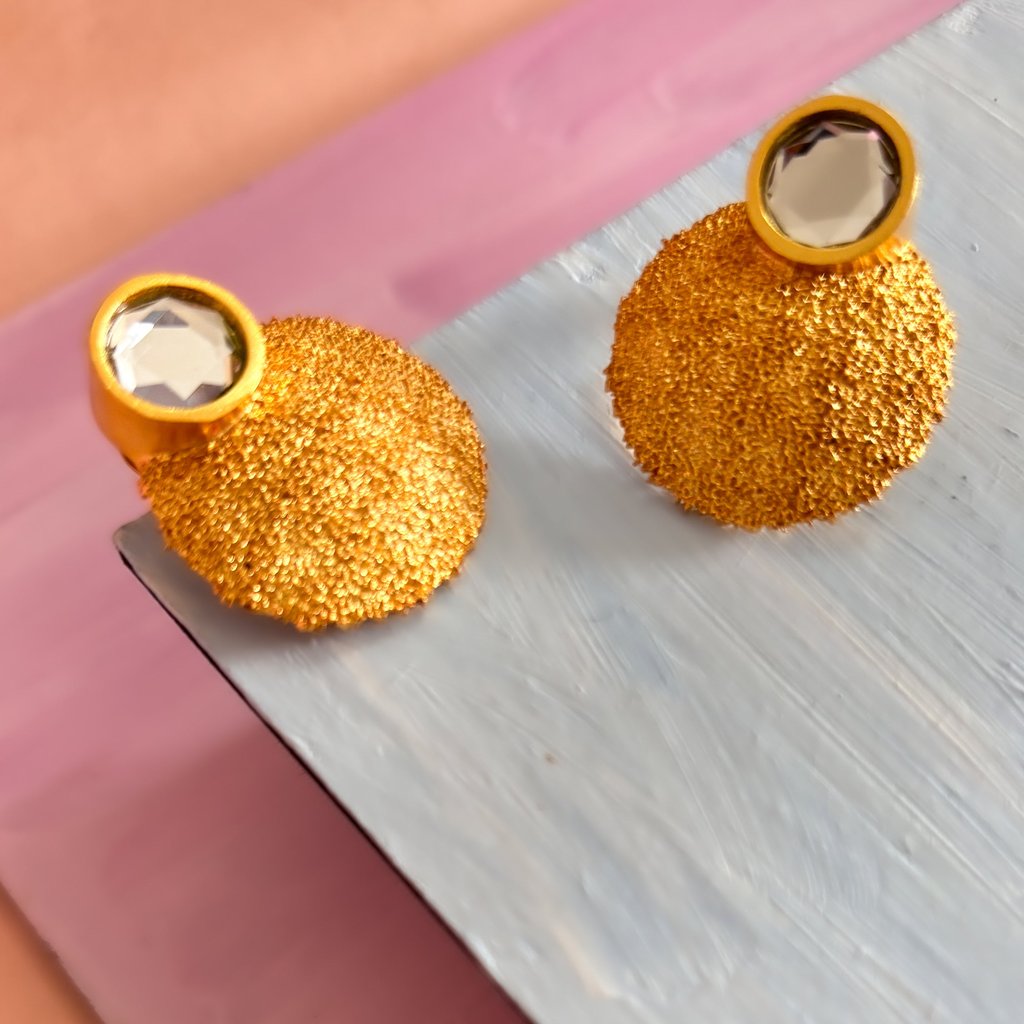 Pebble Mirror Studs