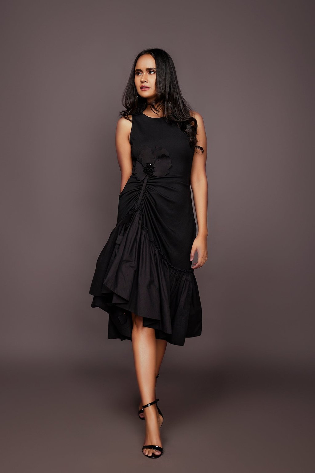 Dress with Embroidered Flower
