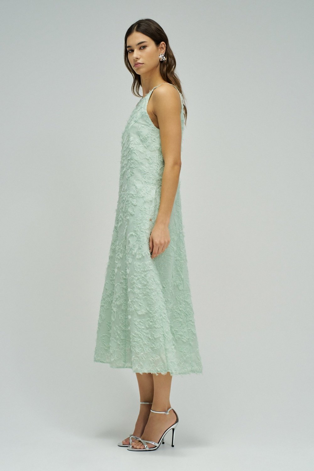 A-Line Dress All-Over Jaquard