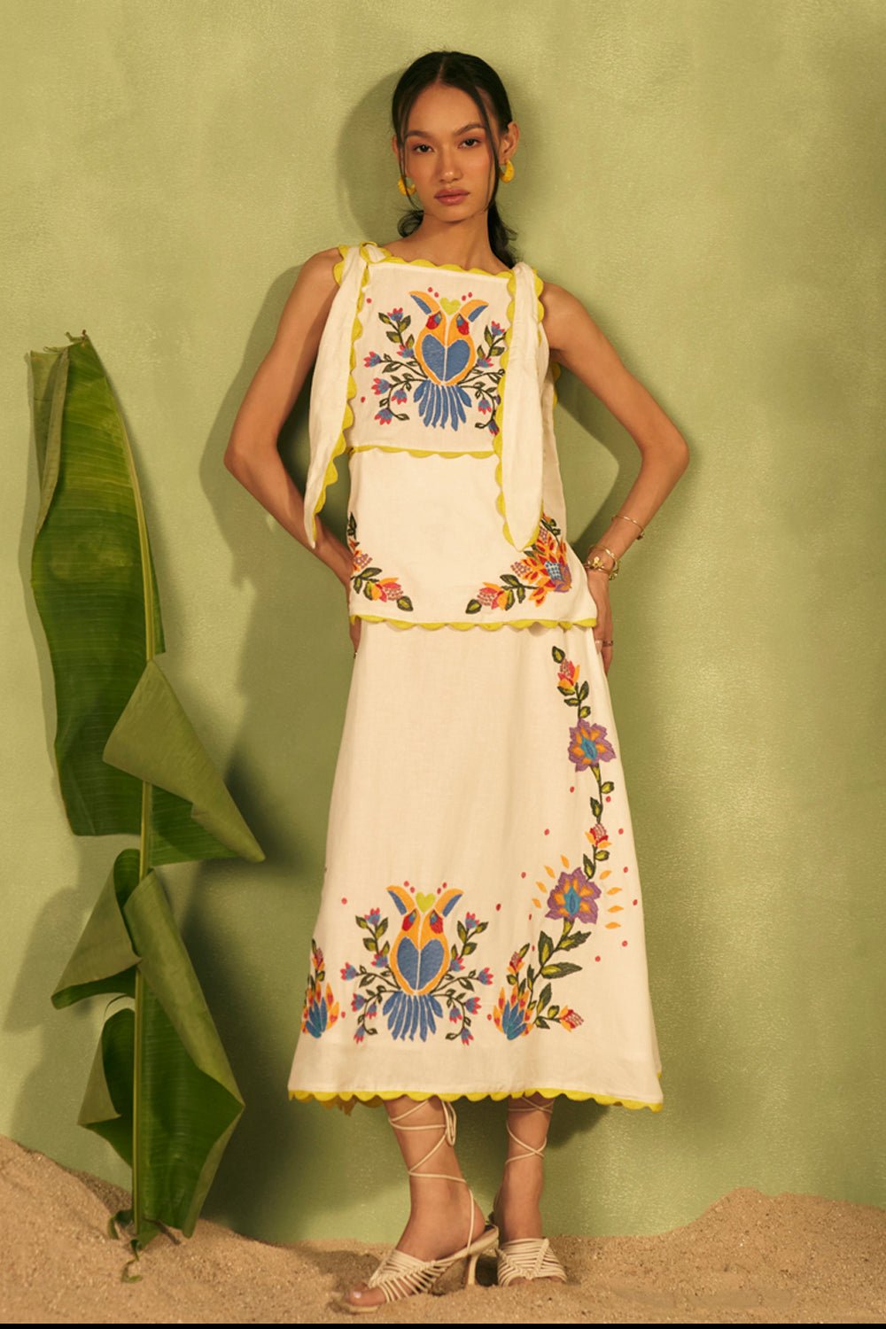 Bird Paradise Midi Dress