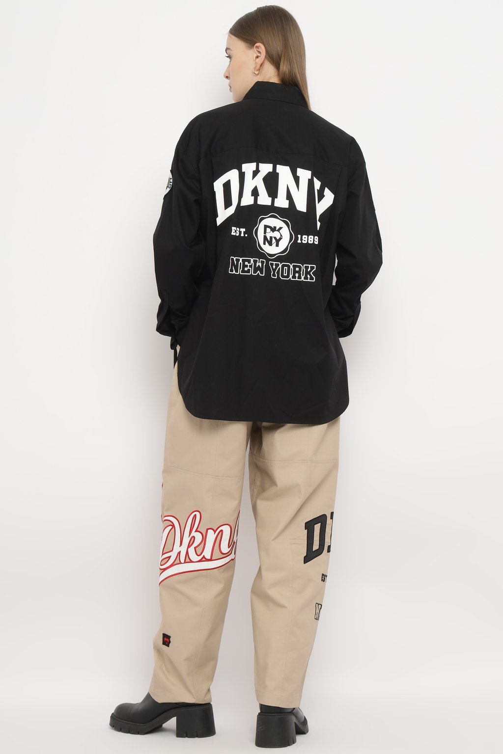 Heart of Ny Trousers with Patch & Embroidery