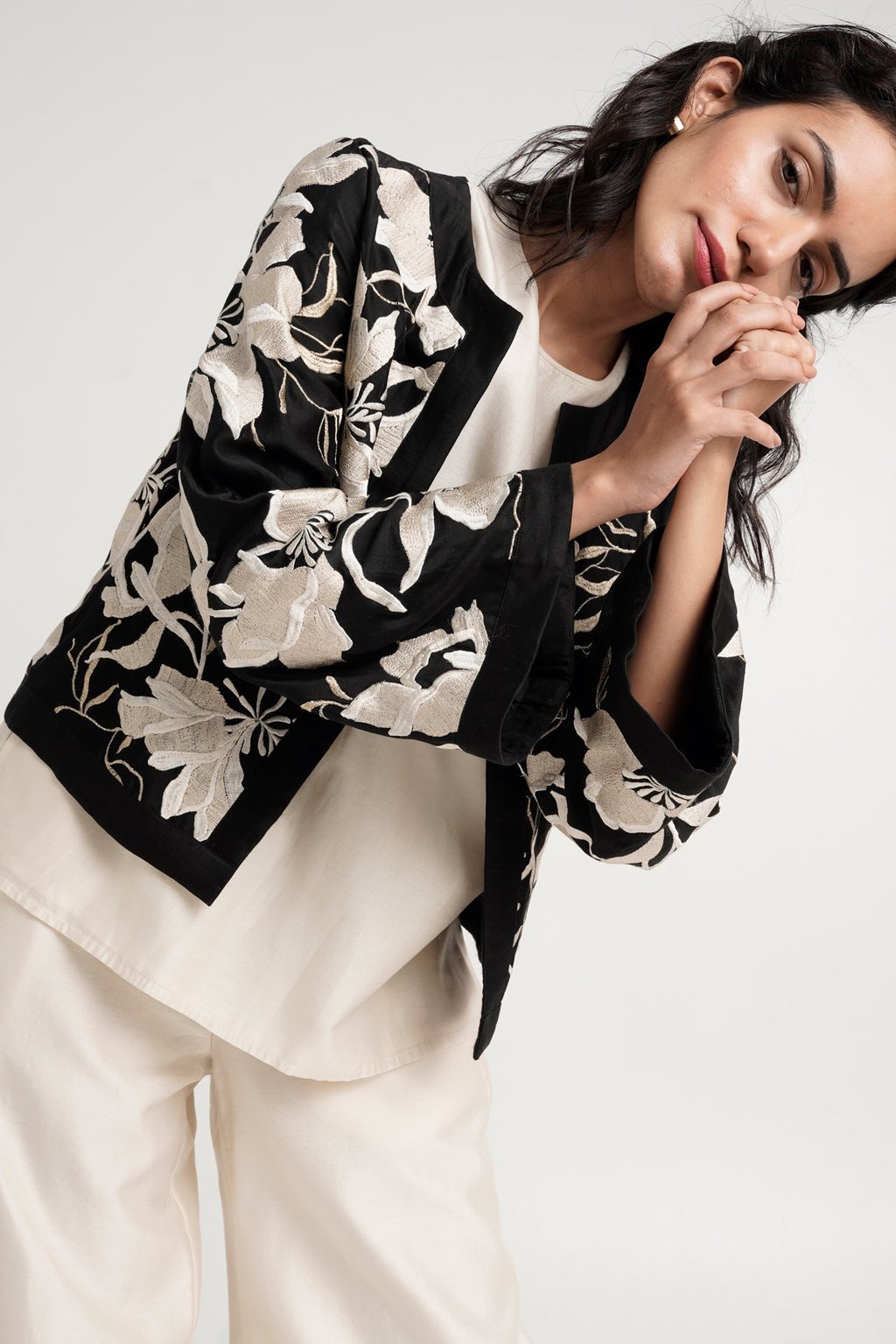 Betty - Twilight Monochrome Shrug Co-Ord Set of 3