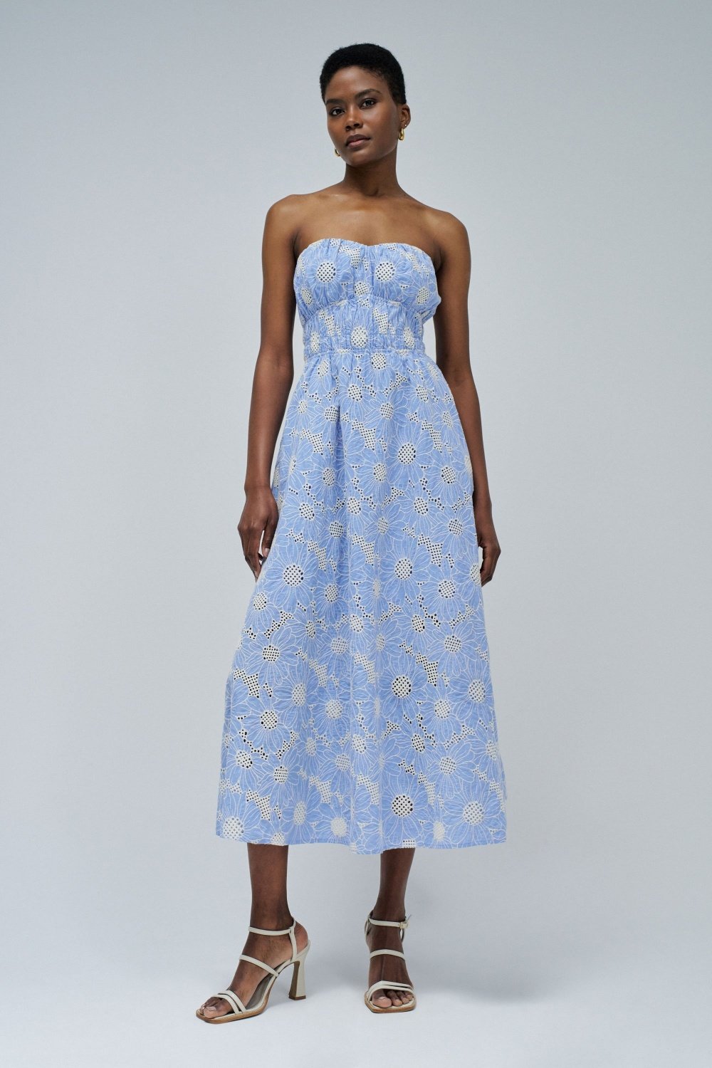 Off-Shoulder Dress W/ Eng
