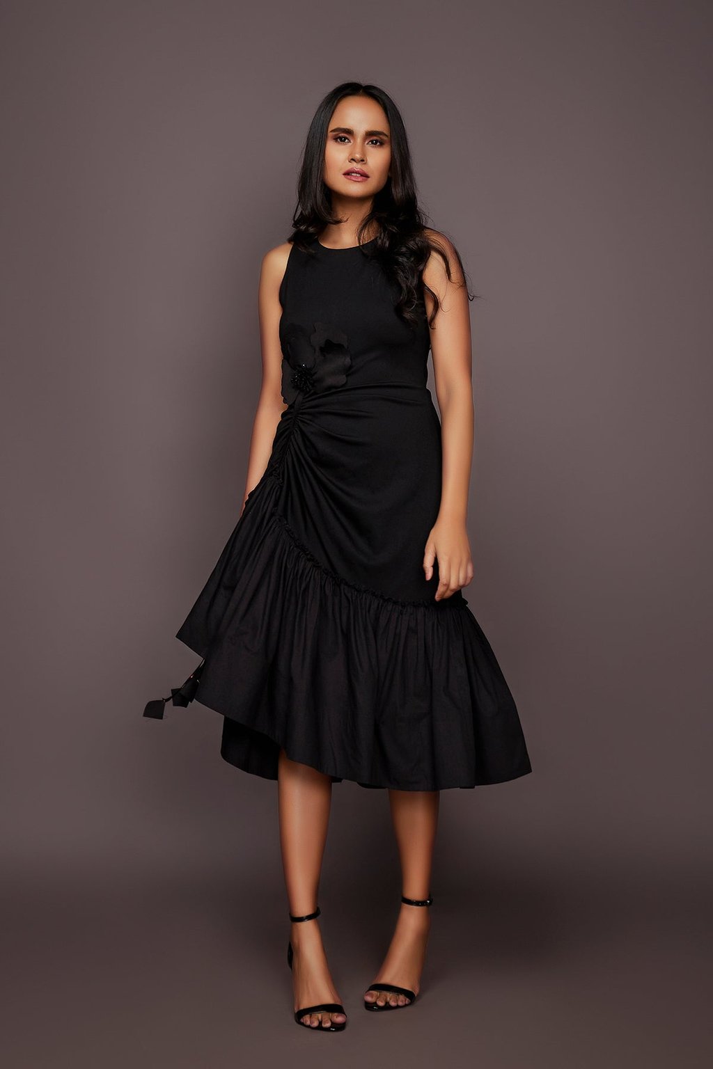 Dress with Embroidered Flower