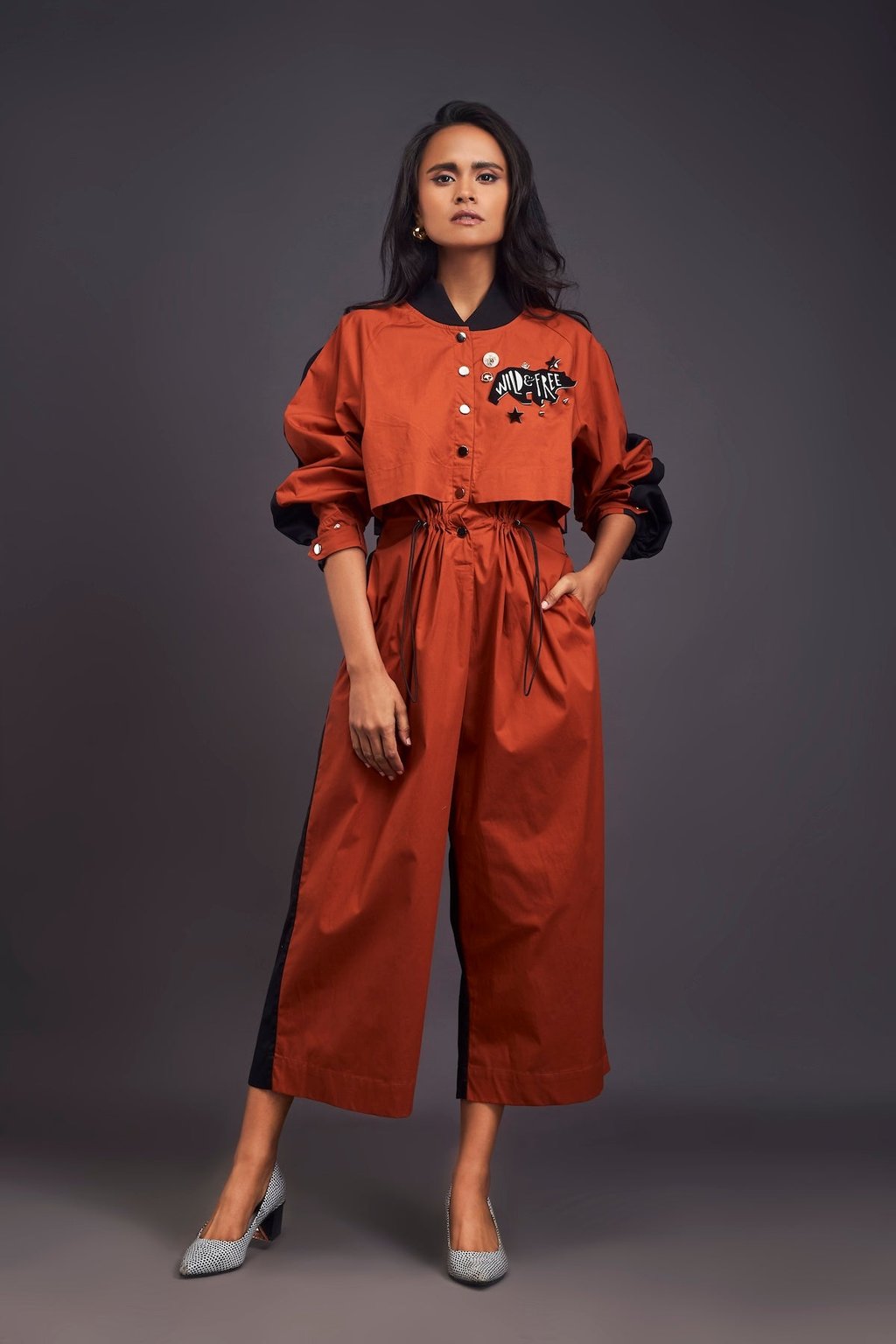 Utility Jumpsuit with Badges