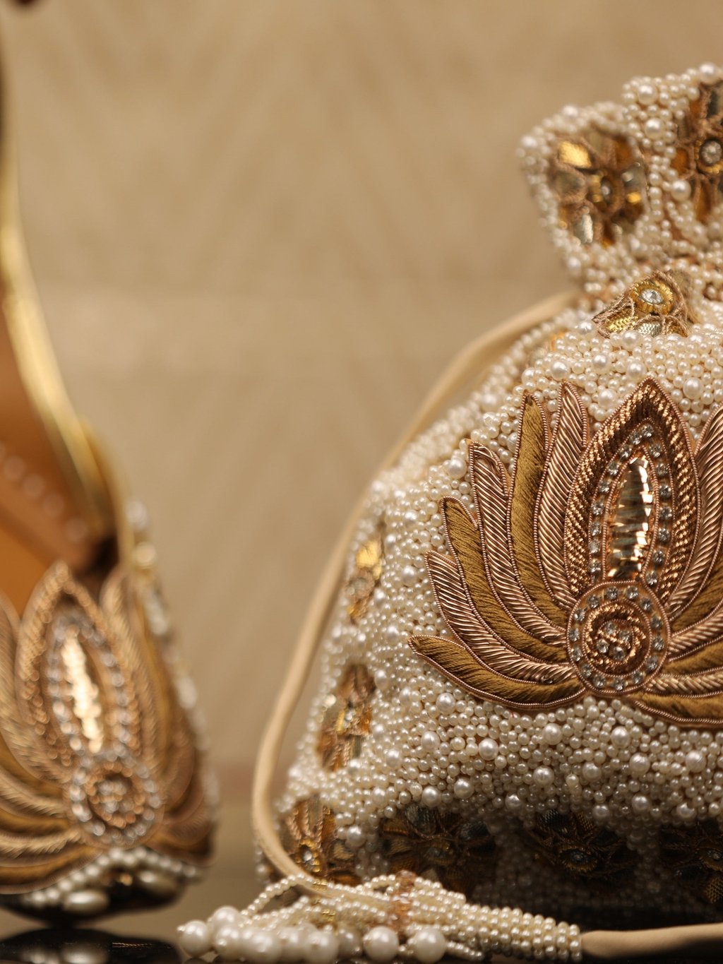 Lotus Pearl (Potli Bag)