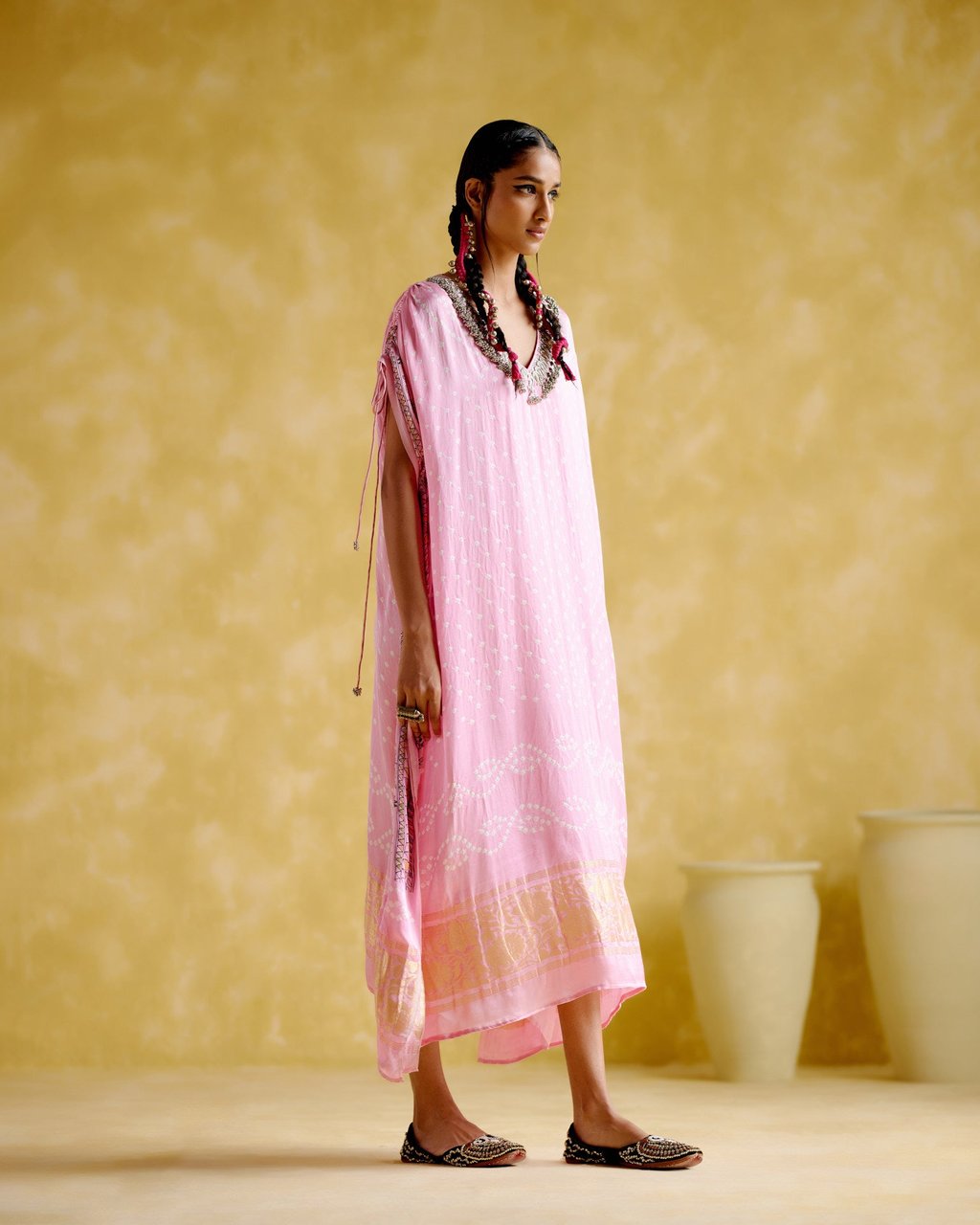 Anuradha Kalamkari Kaftan