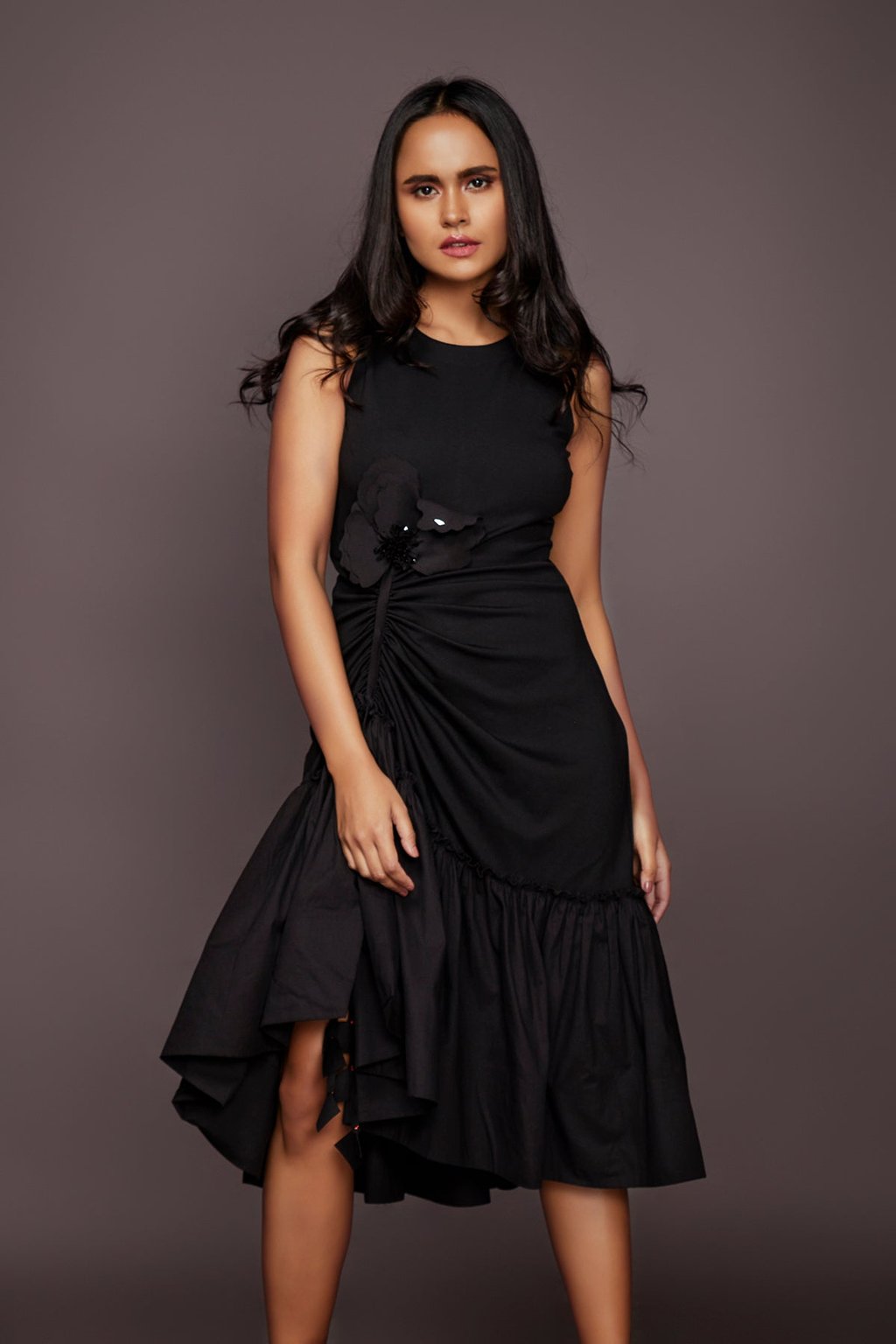 Dress with Embroidered Flower