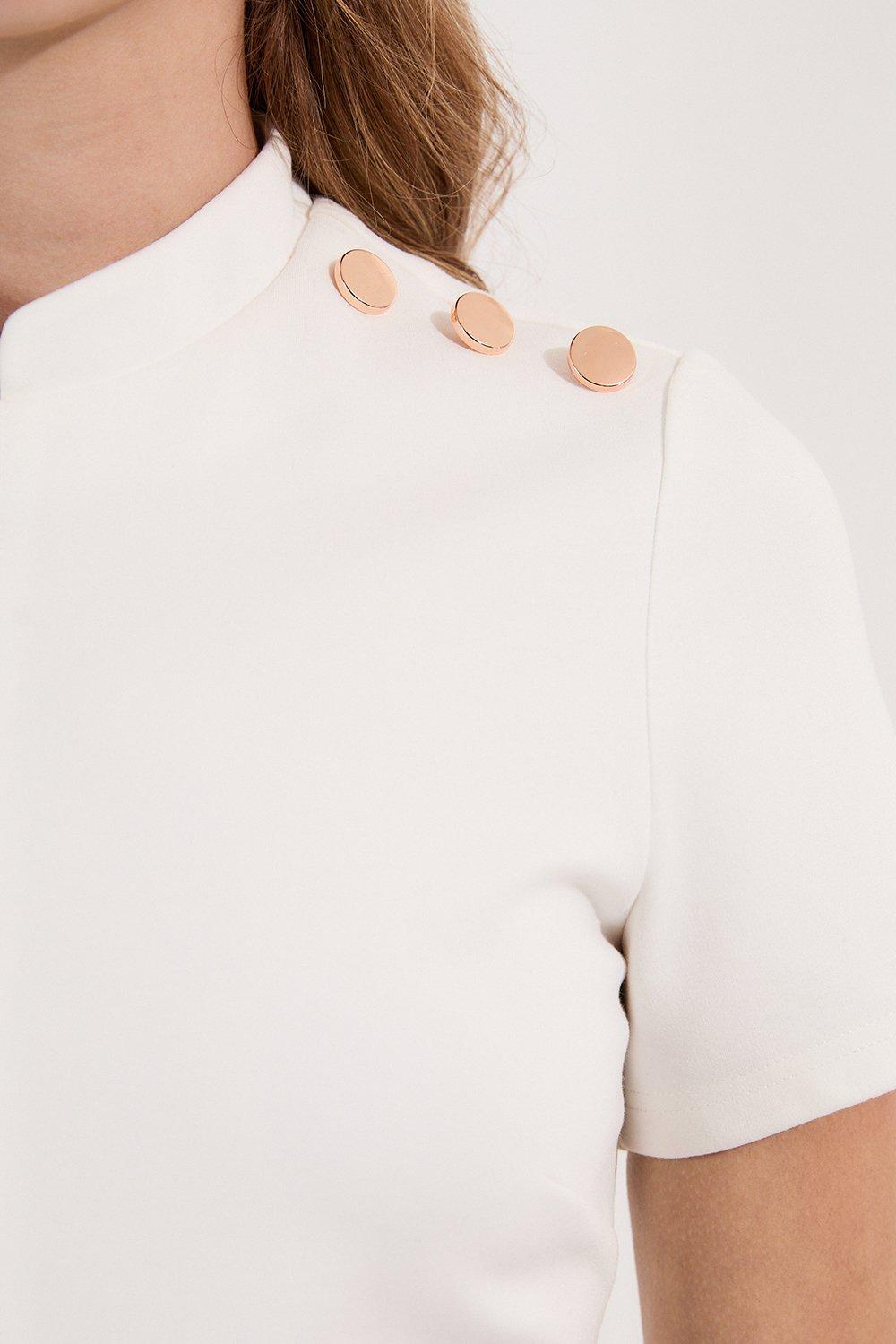 Belted Ponte Midi Dress