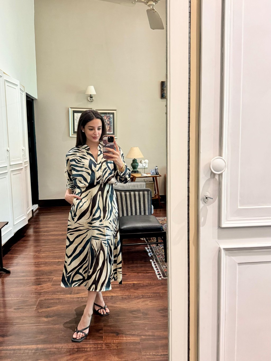 Animal Print Midi Dress