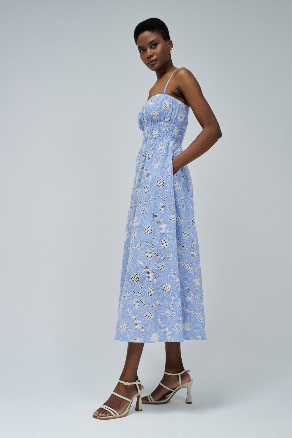 Off-Shoulder Dress W/ Eng