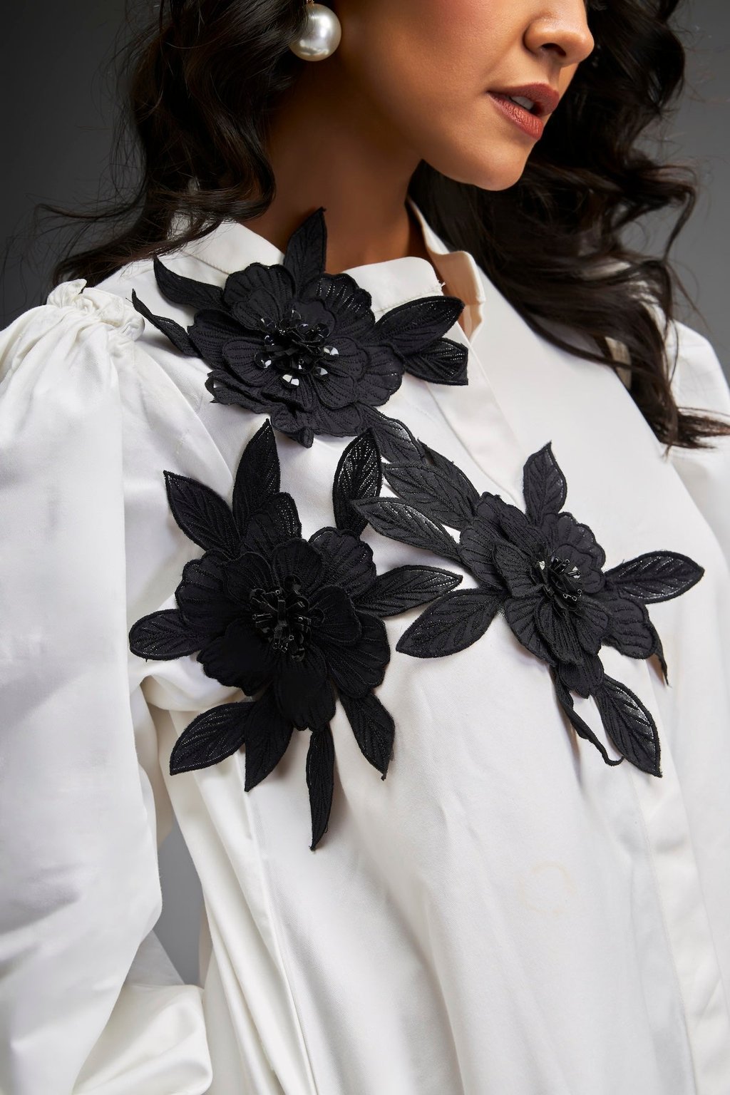 Shirt Dress with Detailing on One Side