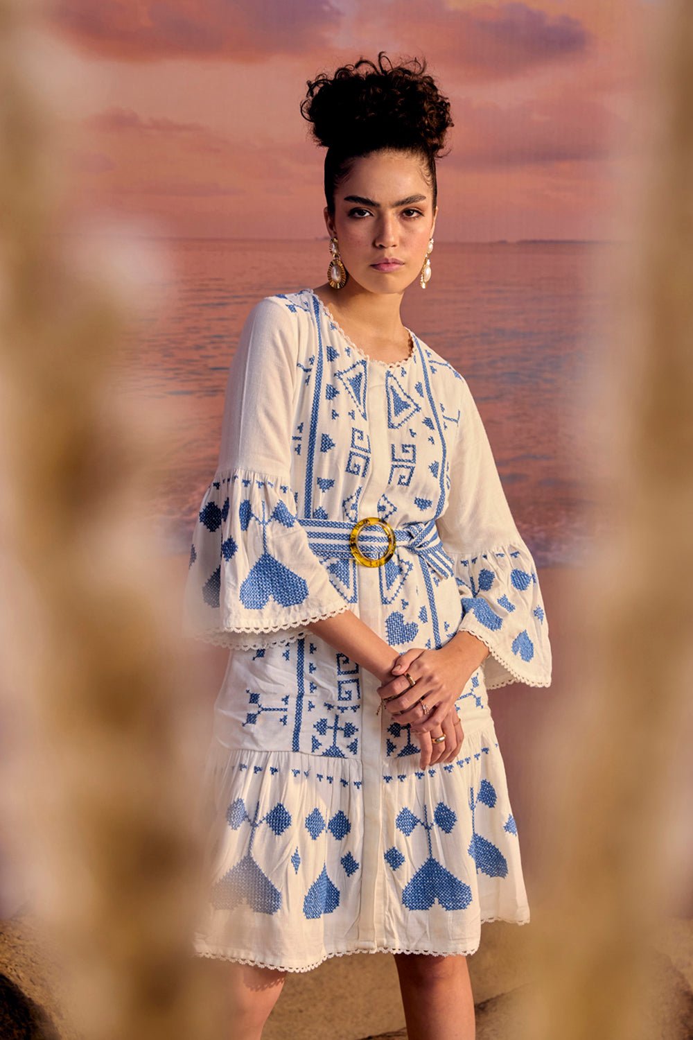 Cinque Terre Embroidered Dress