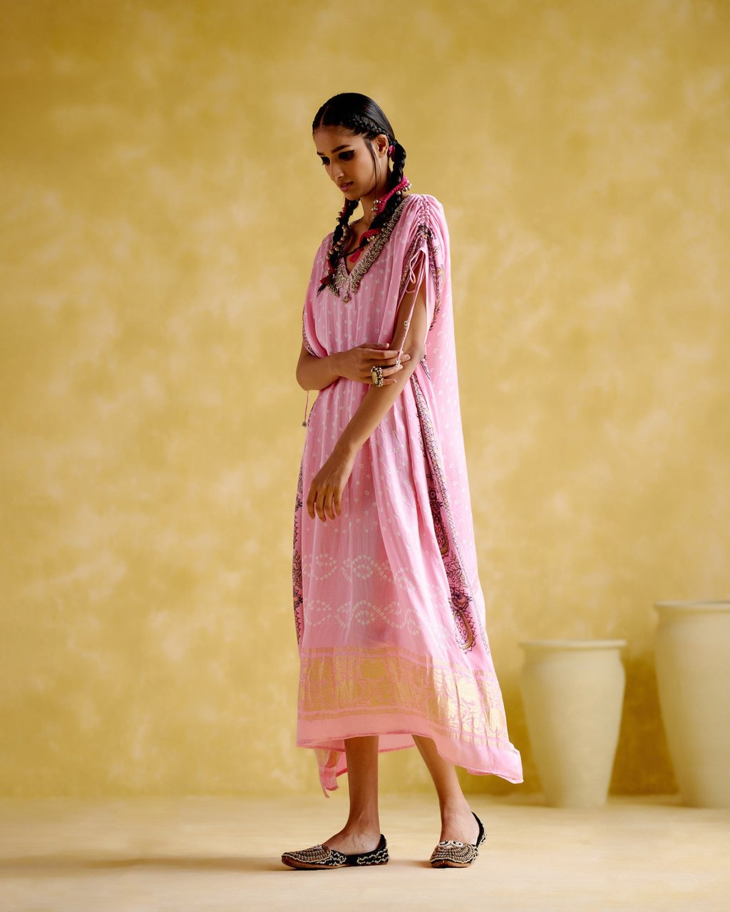 Anuradha Kalamkari Kaftan