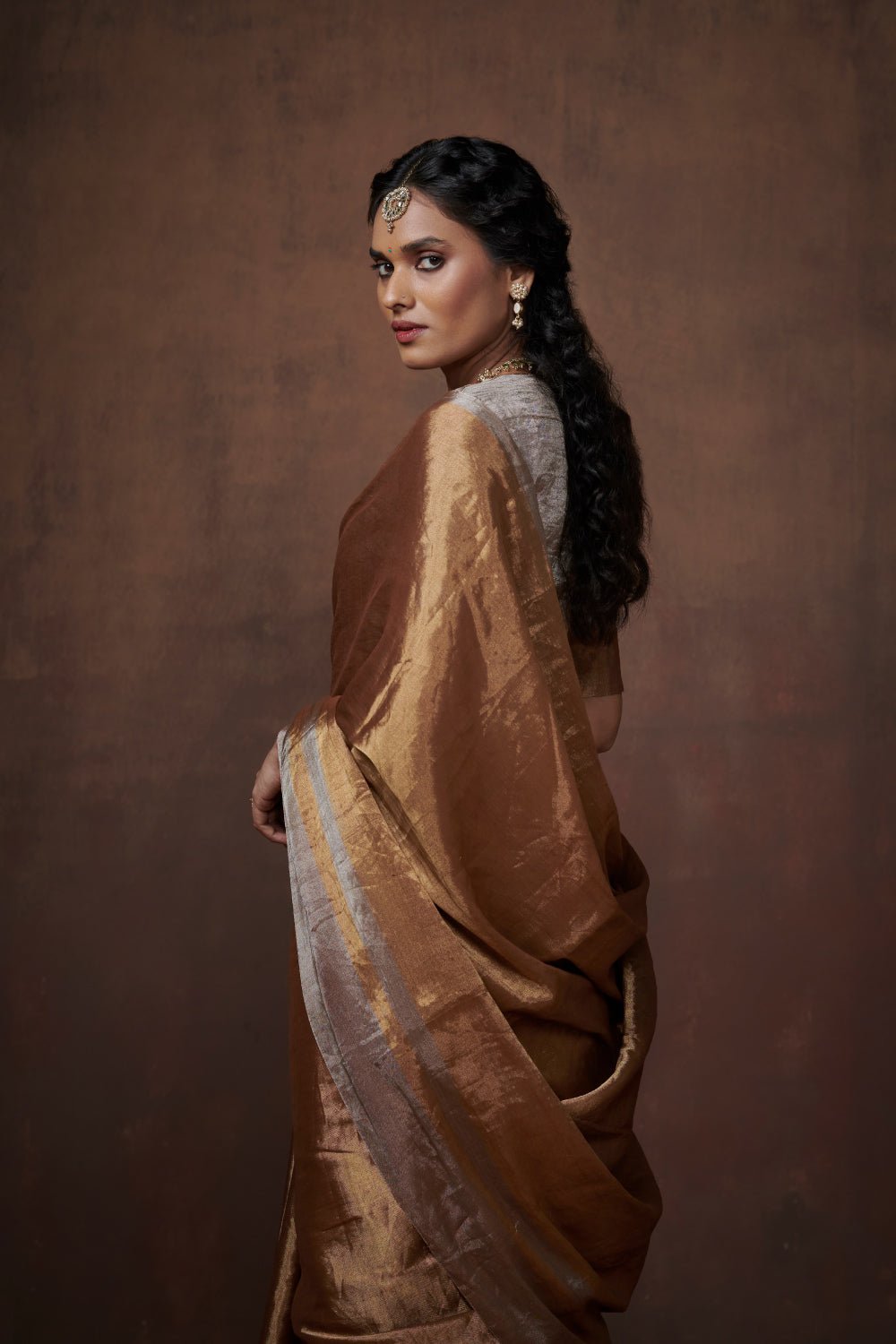 Sonam with Blouse Fabric