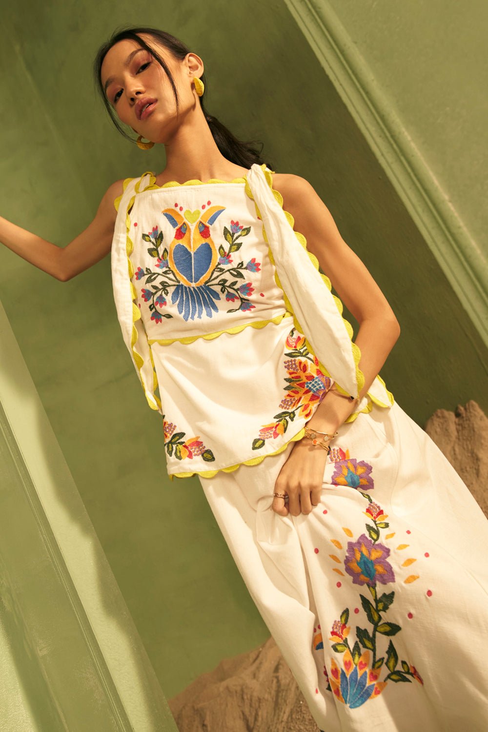 Bird Paradise Midi Dress