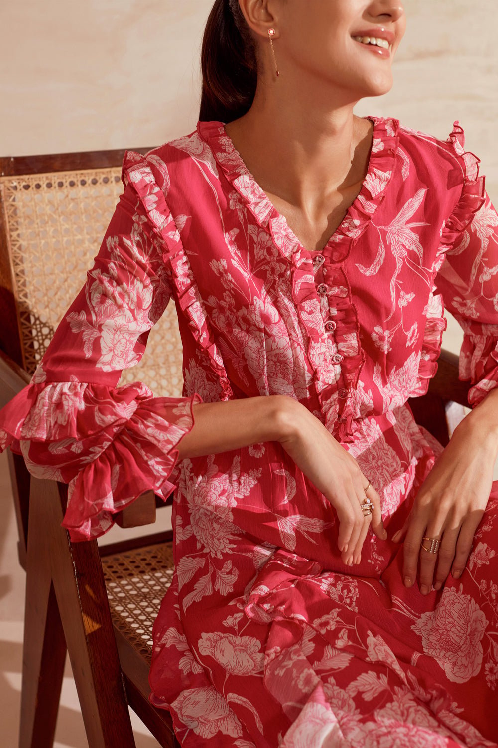 Floral Sweetheart Maxi Dress
