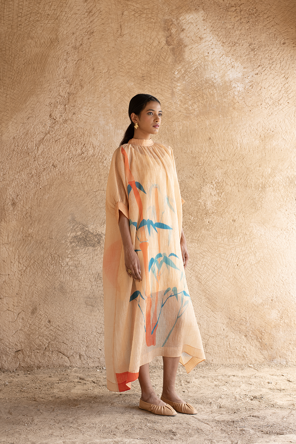 Prism Bamboo Blue & Orange Dress