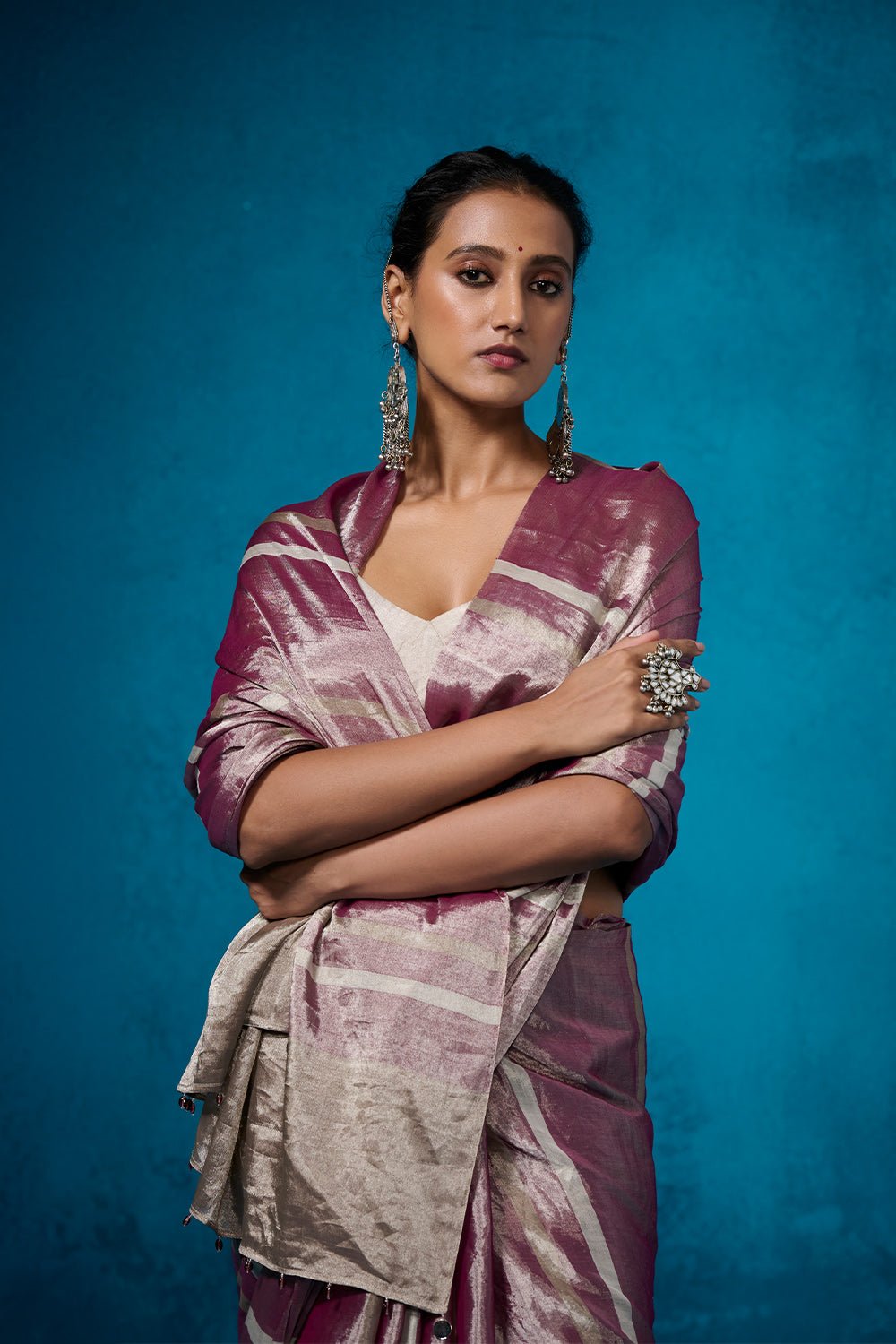 Gauhar with Blouse Fabric