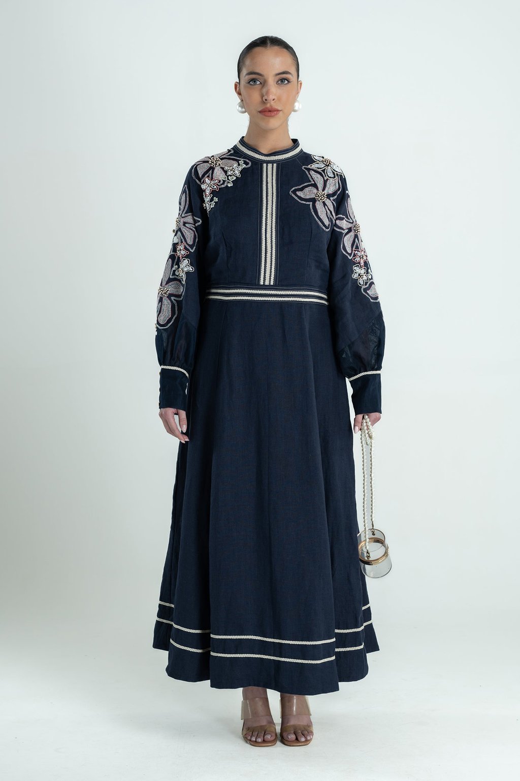 Banana Floral Dress Long  Gcc