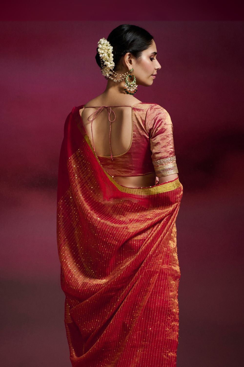 Pink Handwoven Cotton Saree
