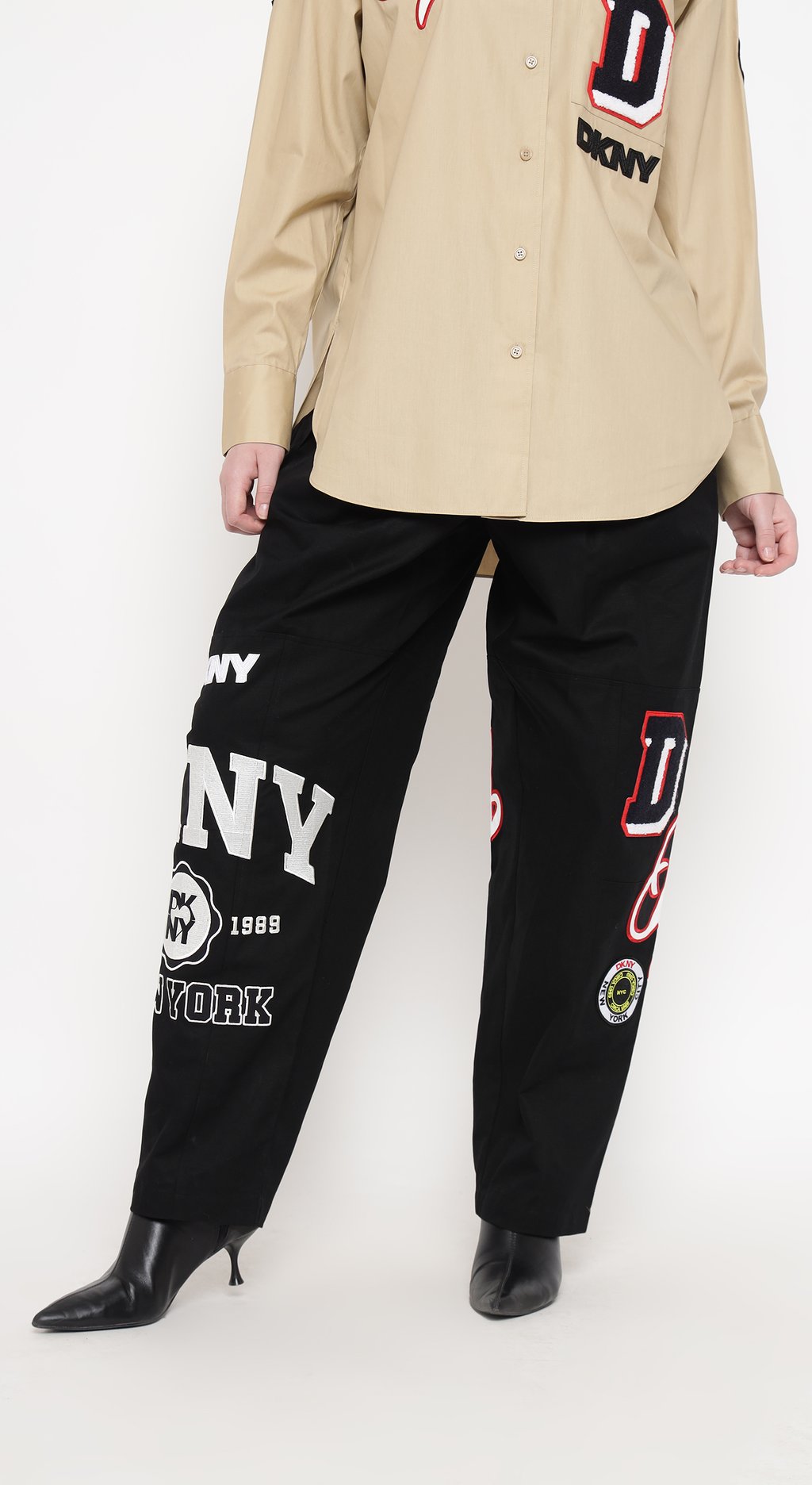 Heart of Ny Trousers with Patch & Embroidery