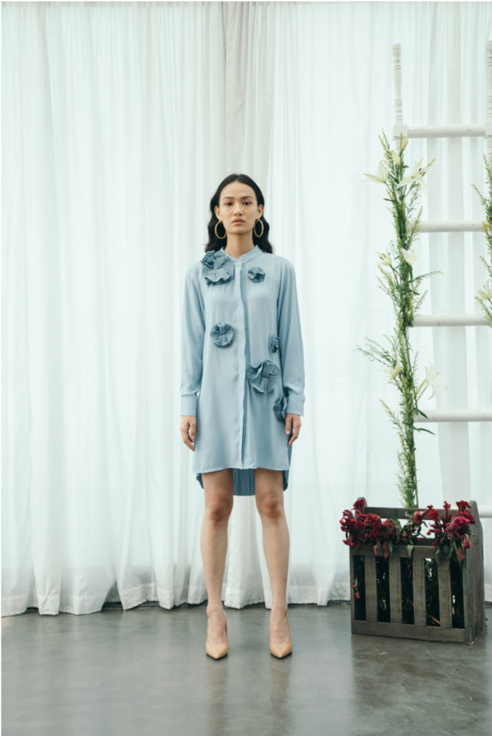 Flower Shirt Dress