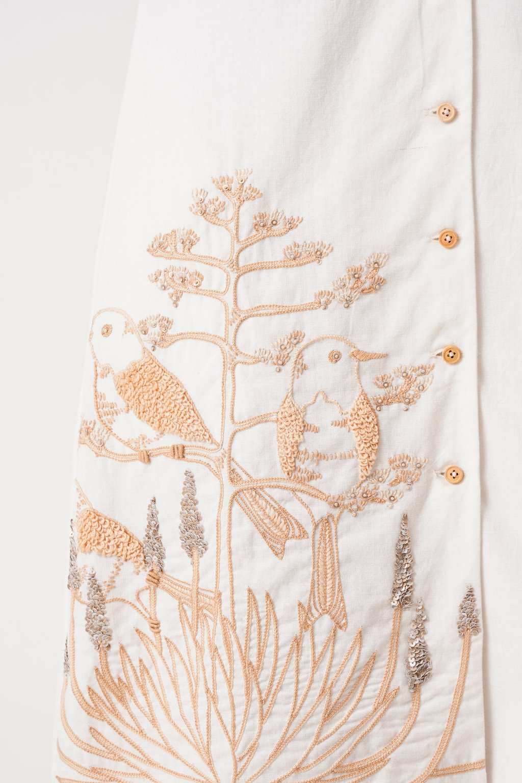 Taiwo - Embroidered Shirt Dress