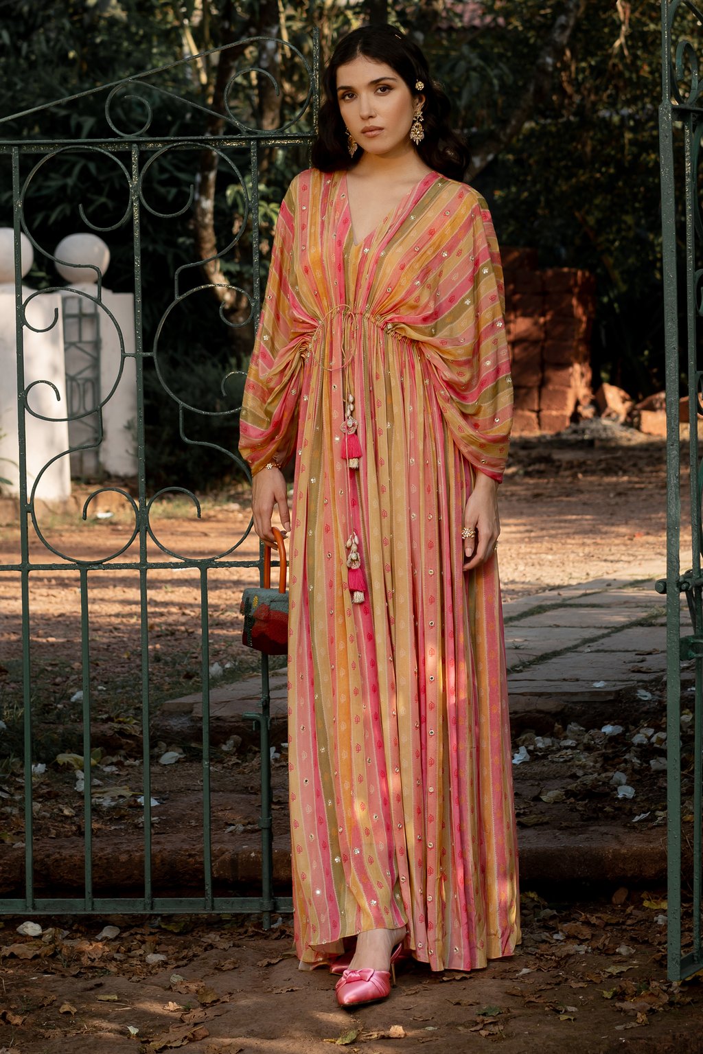 Orange and Pink Kaftan