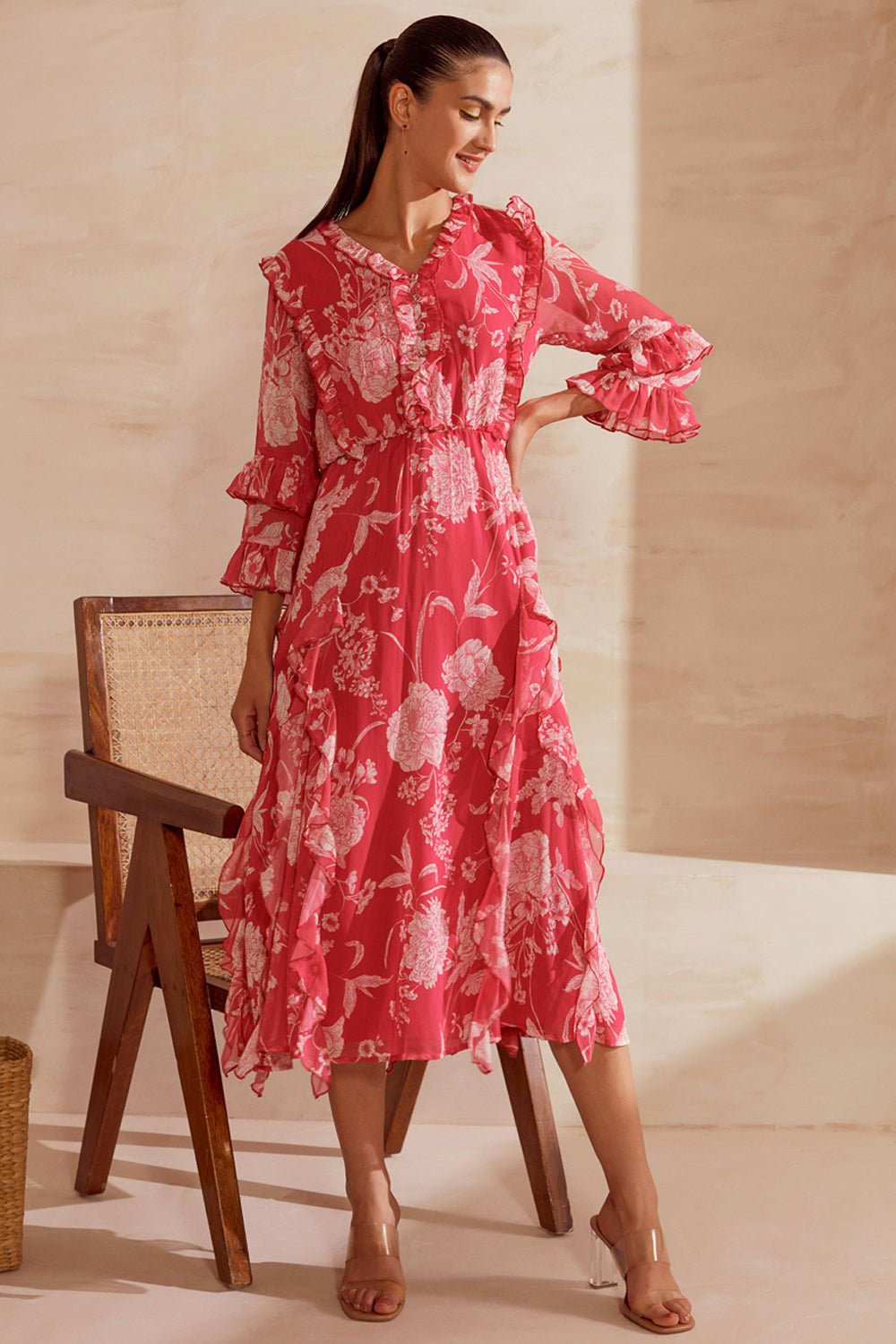 Floral Sweetheart Maxi Dress