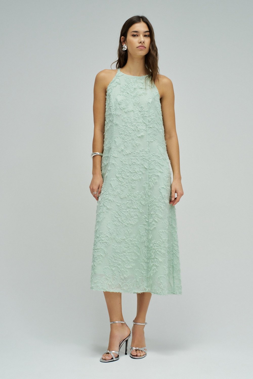 A-Line Dress All-Over Jaquard