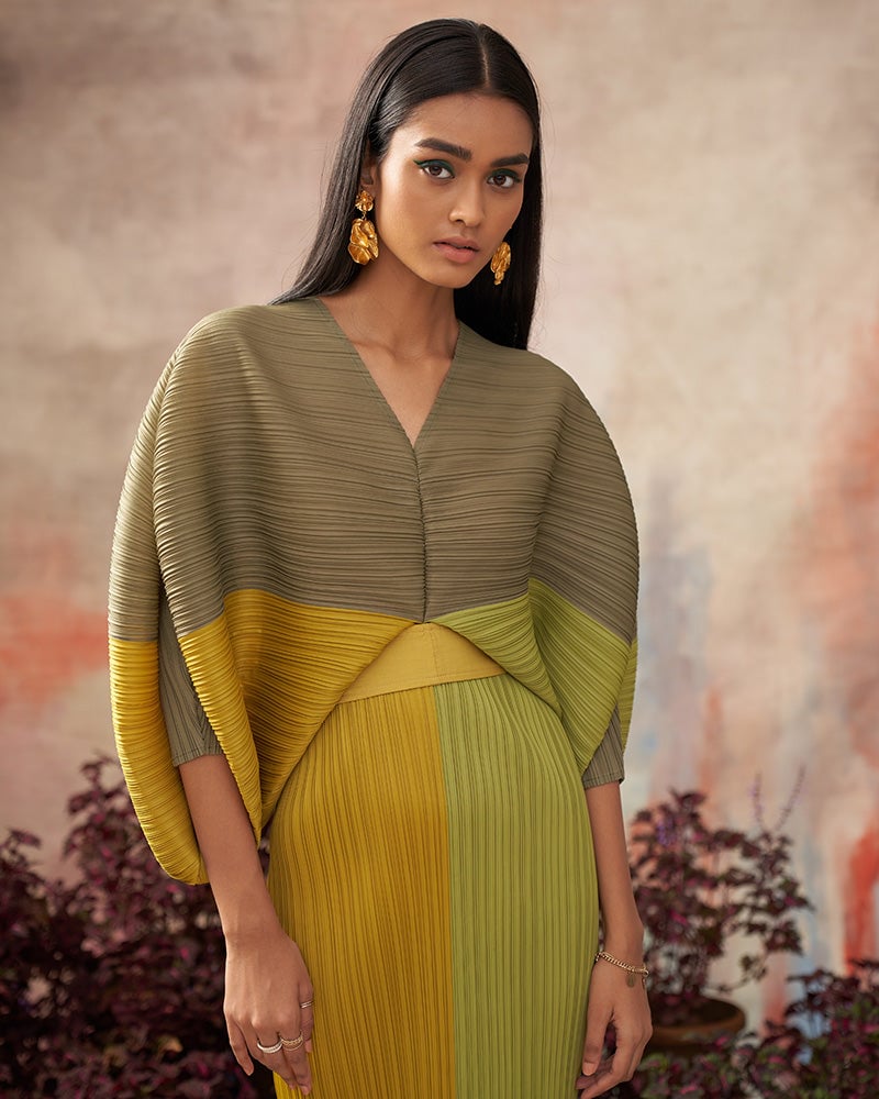 Colorblock Plzz Maxi Dress