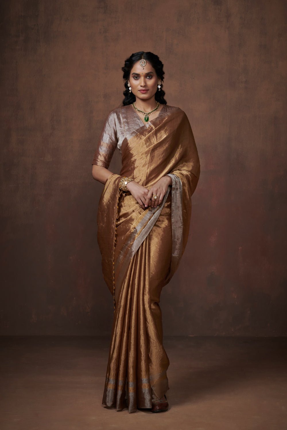 Sonam with Blouse Fabric