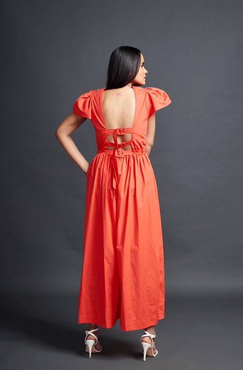 Jumpsuit with Embroidery