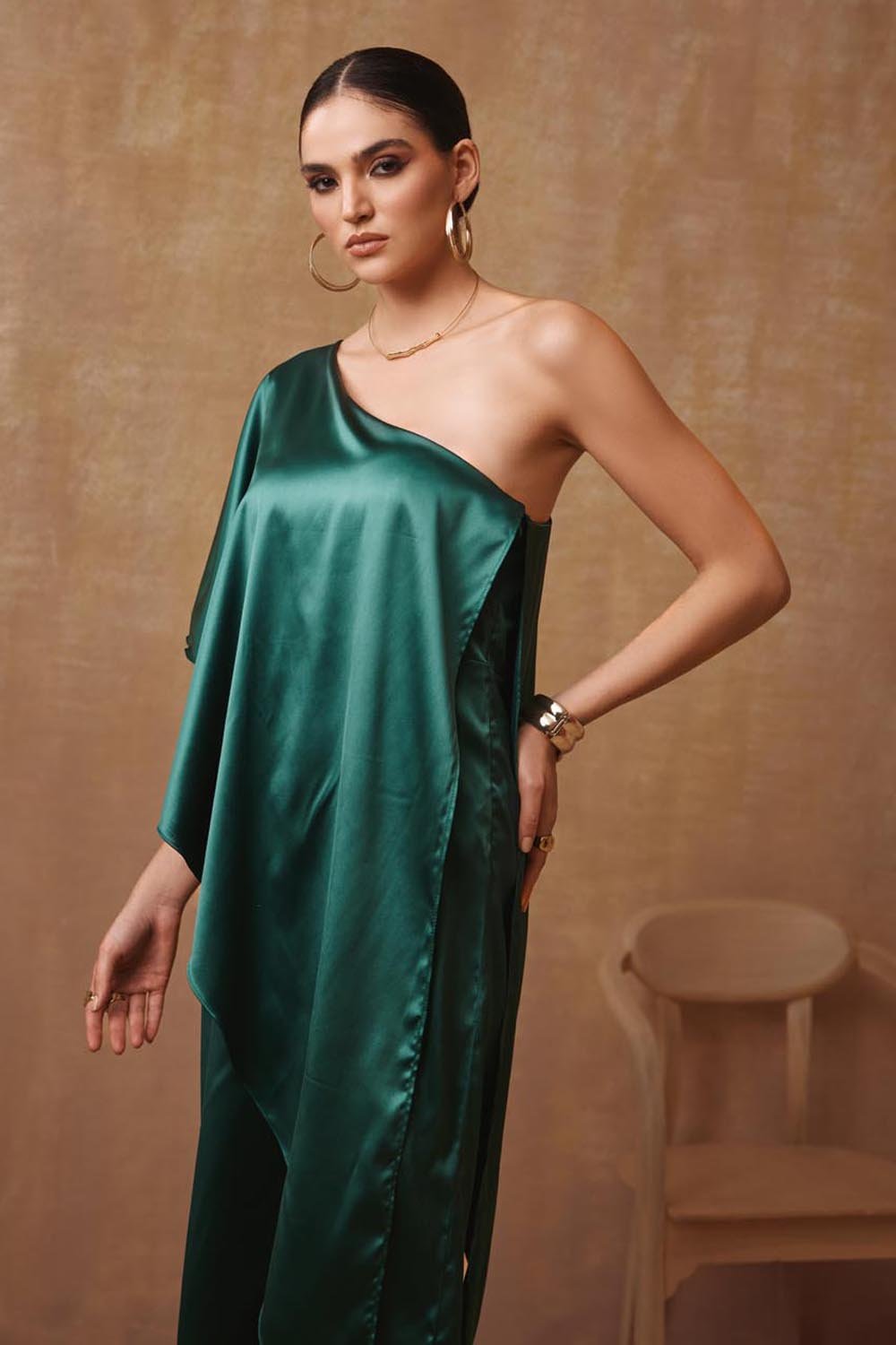 One Shoulder Jumpsuit