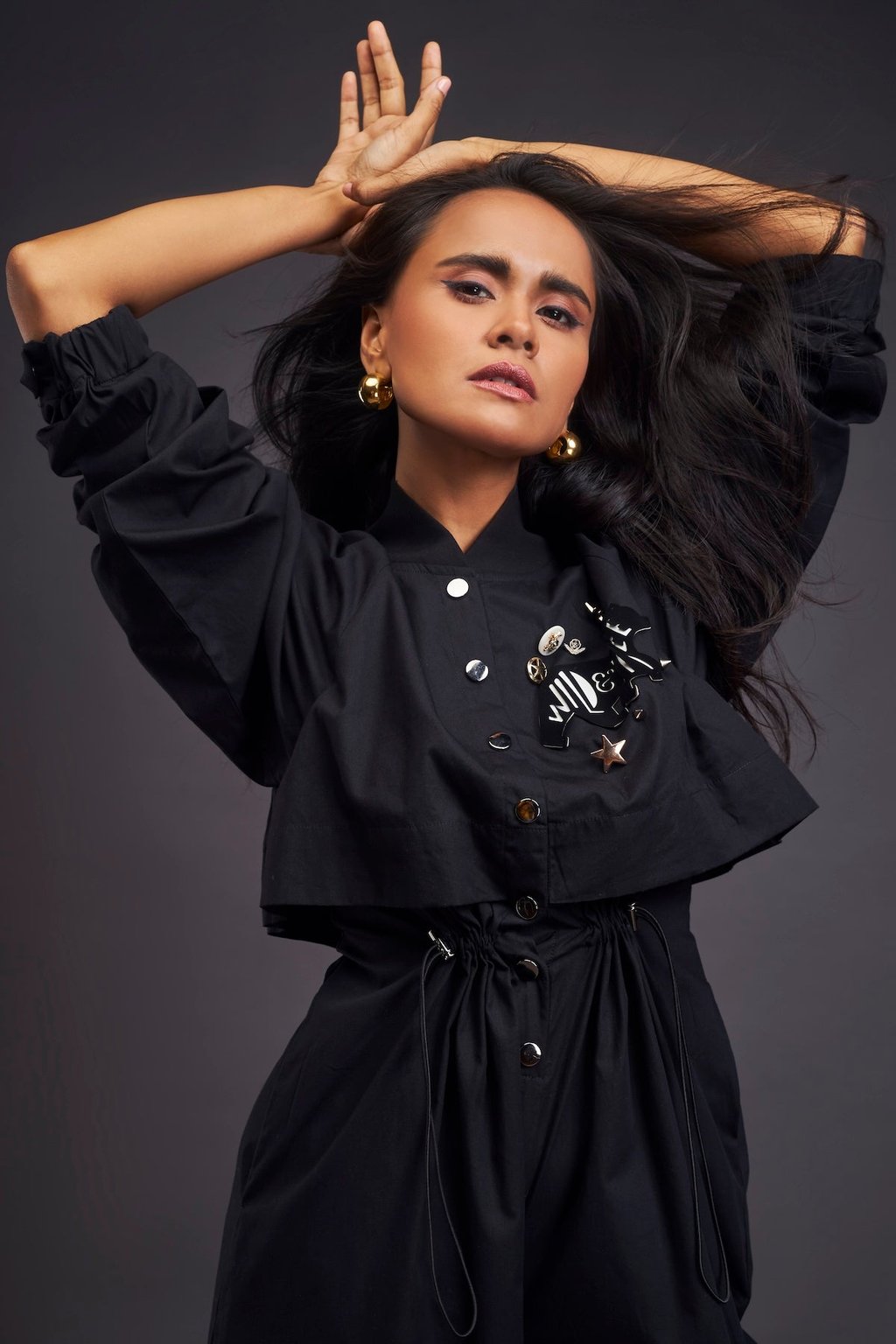 Utility Jumpsuit with Badges