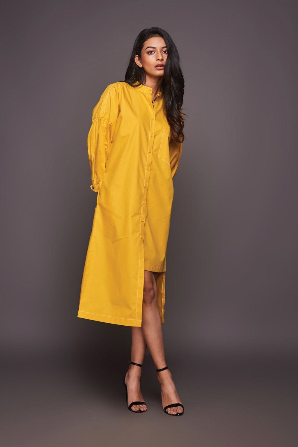 Asymmetric Shirt Dress