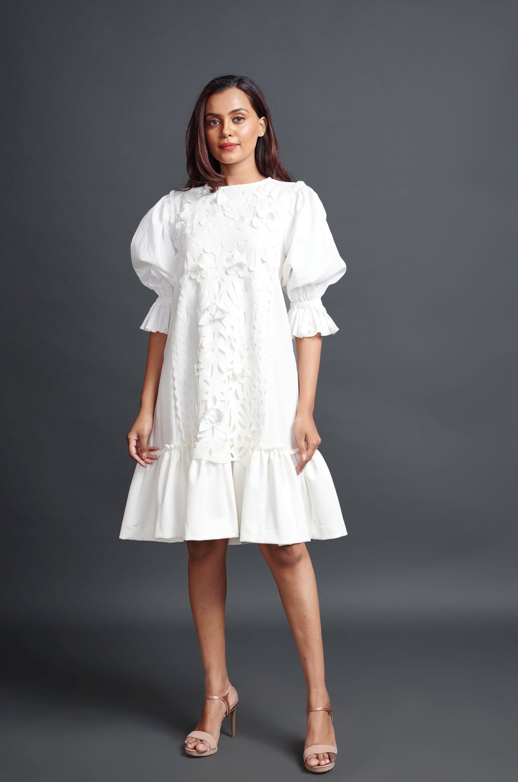 Hand Embroidered Cutwork Dress