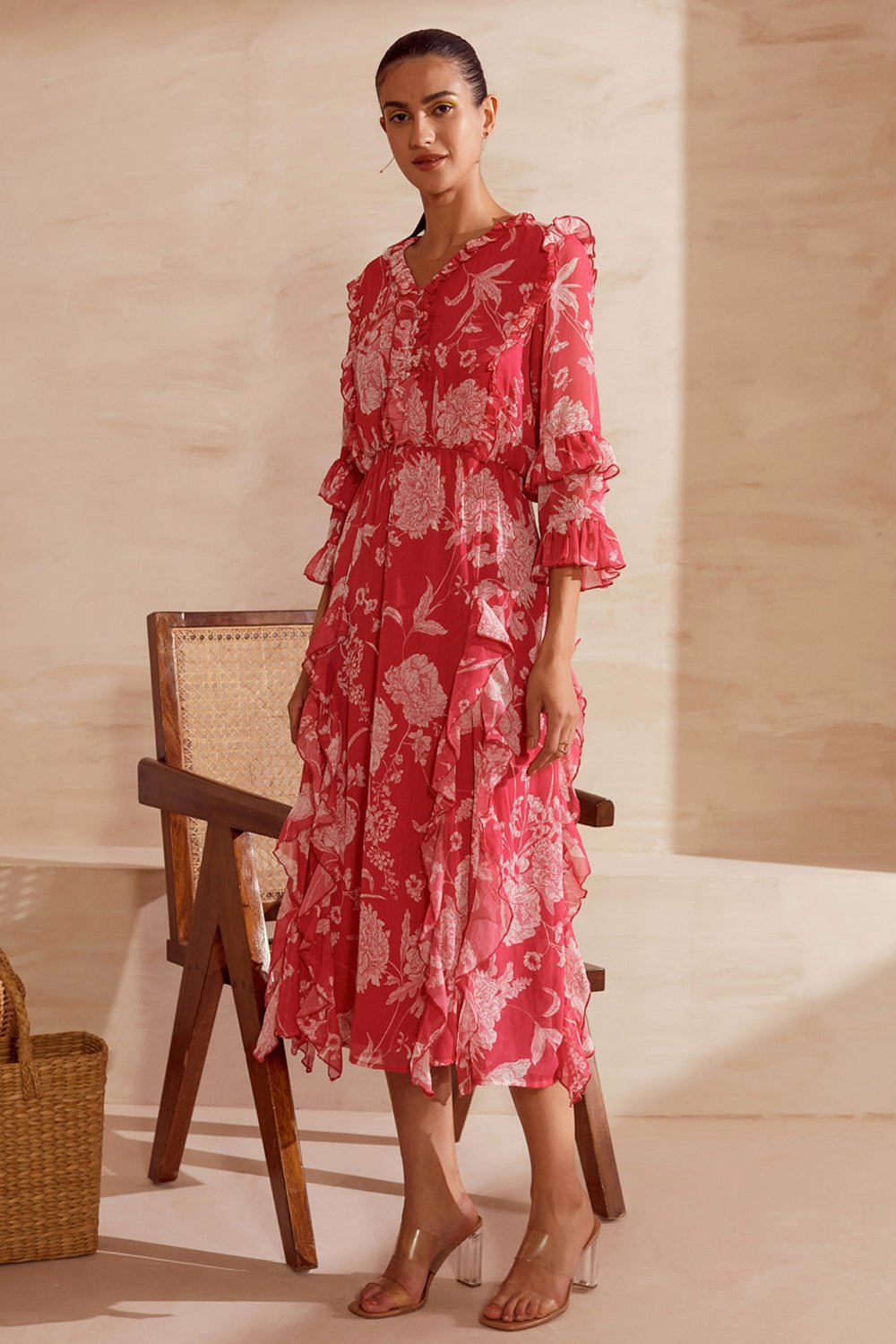 Floral Sweetheart Maxi Dress