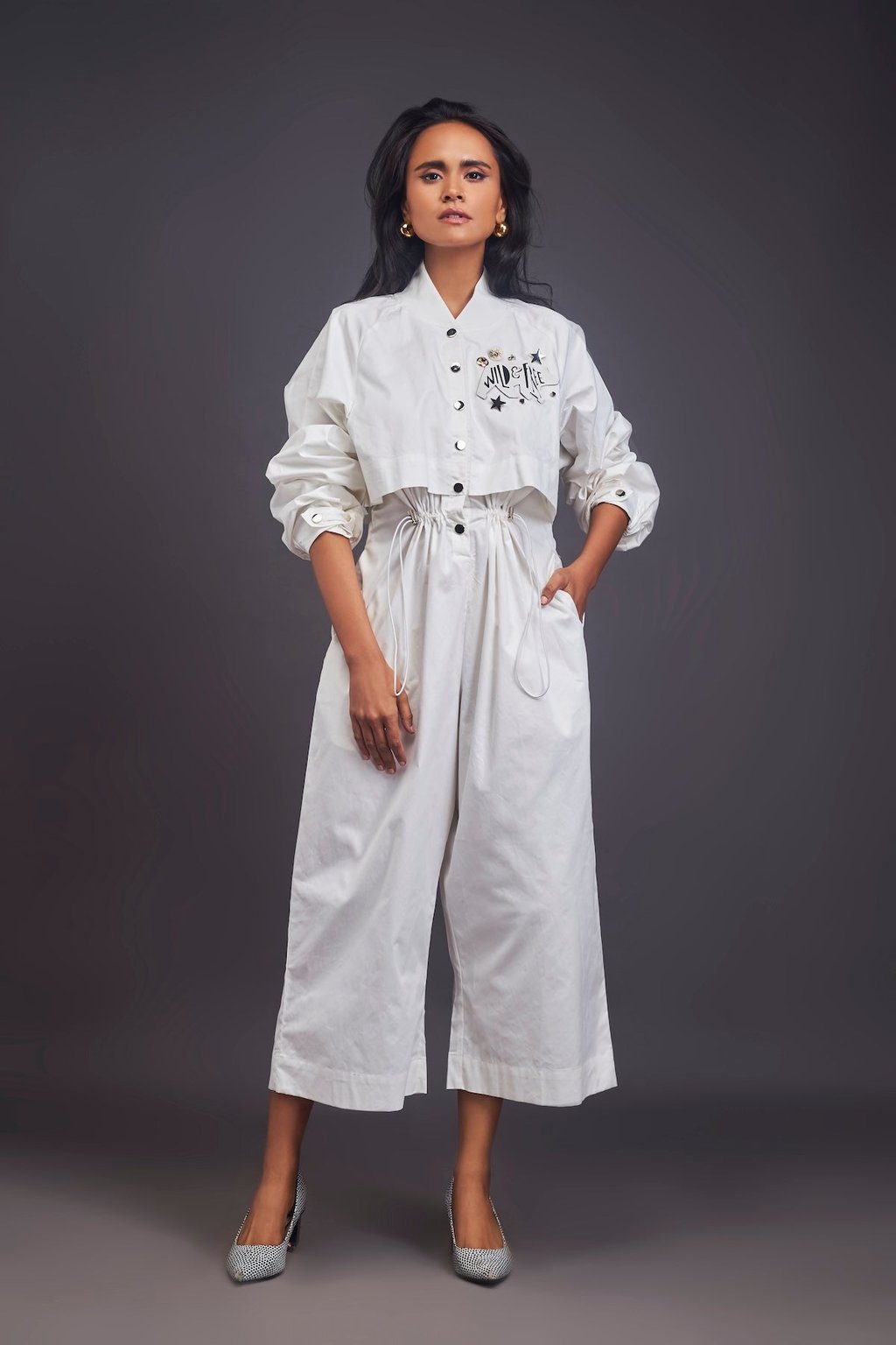 Utility Jumpsuit with Badges