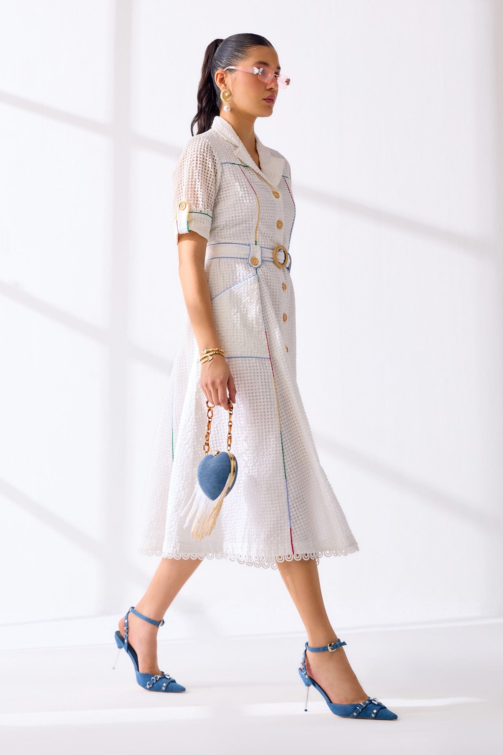 Hathway Dress White