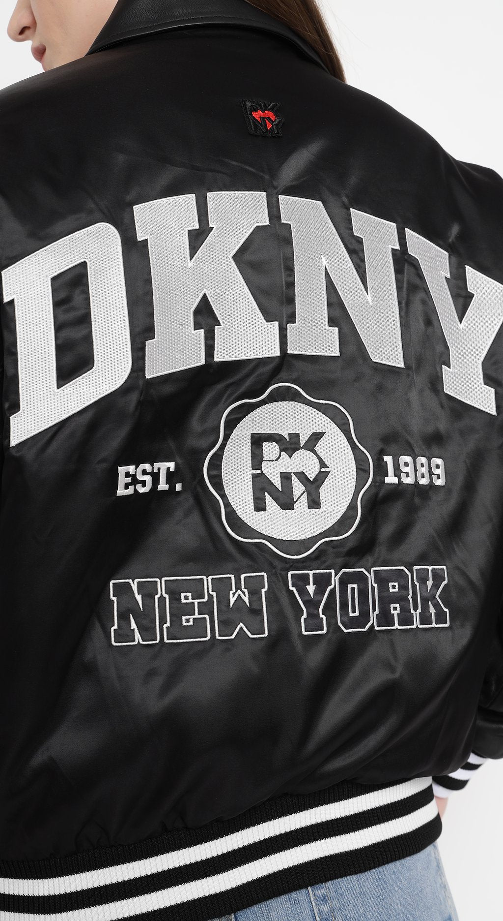 Bomber Jacket with Patch & Embroidery