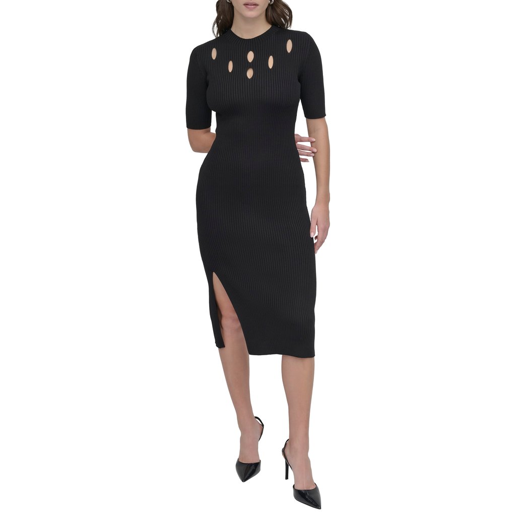 S/S Grated Yoke Swtr Dress