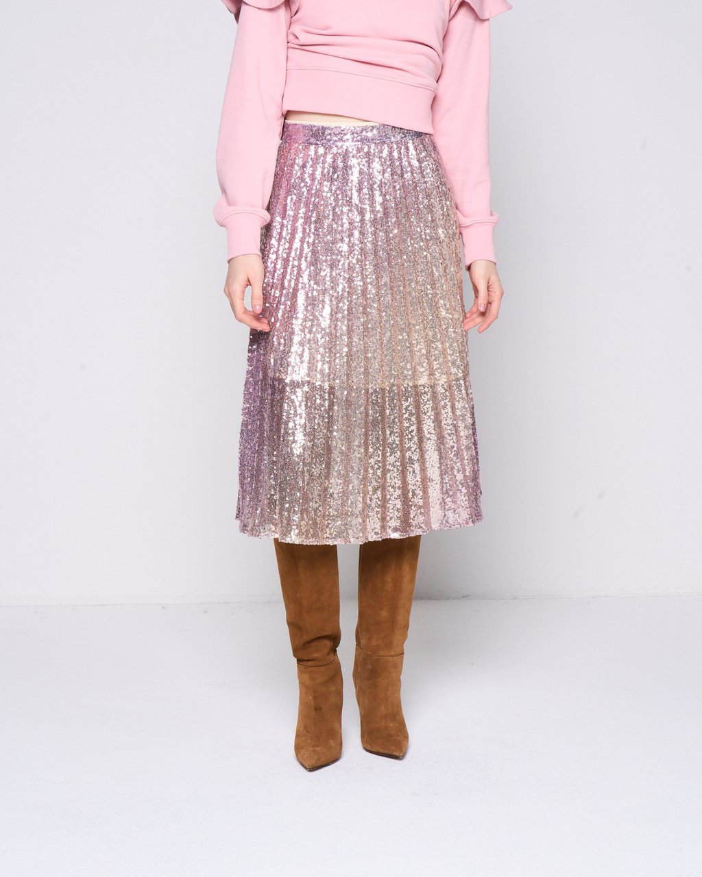Sequin Midi Skirt