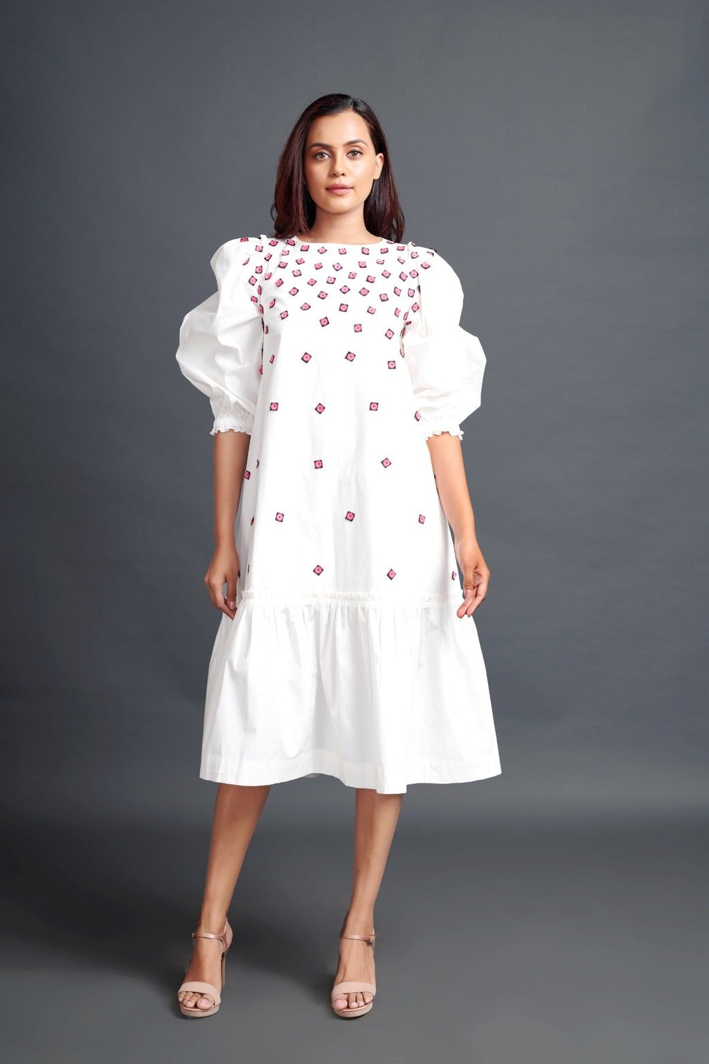 Long Dress with Embroidery