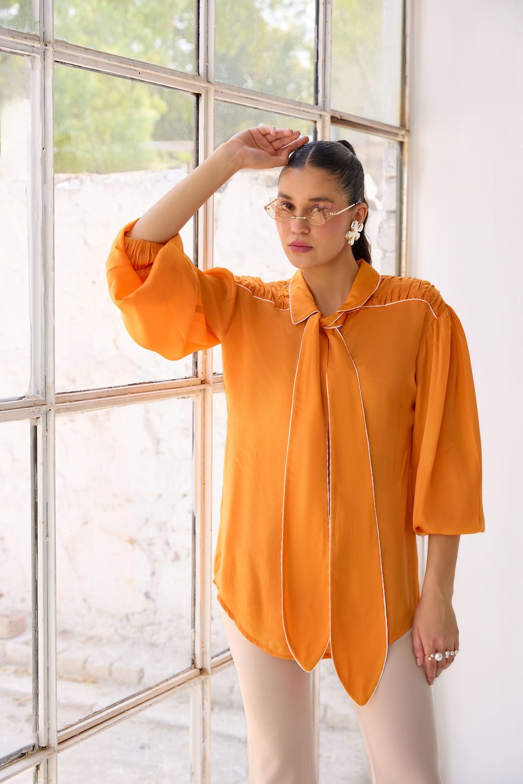 Sunset Orange Top