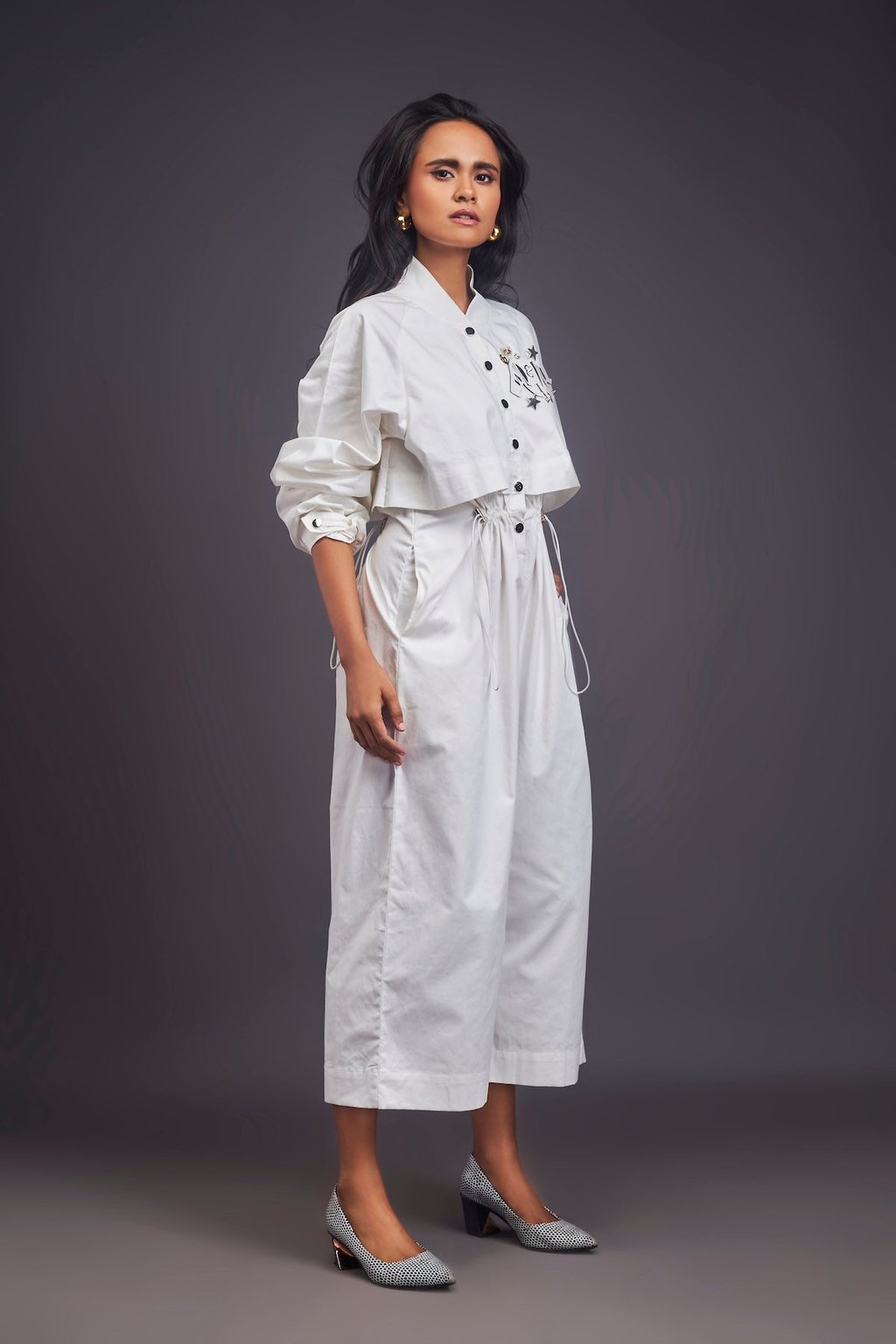 Utility Jumpsuit with Badges