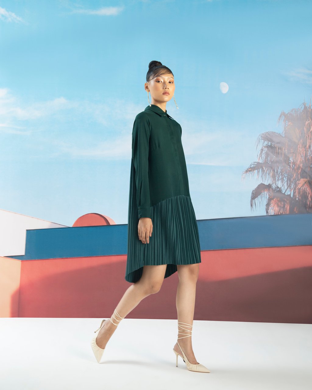 Shirt Pleats Dress