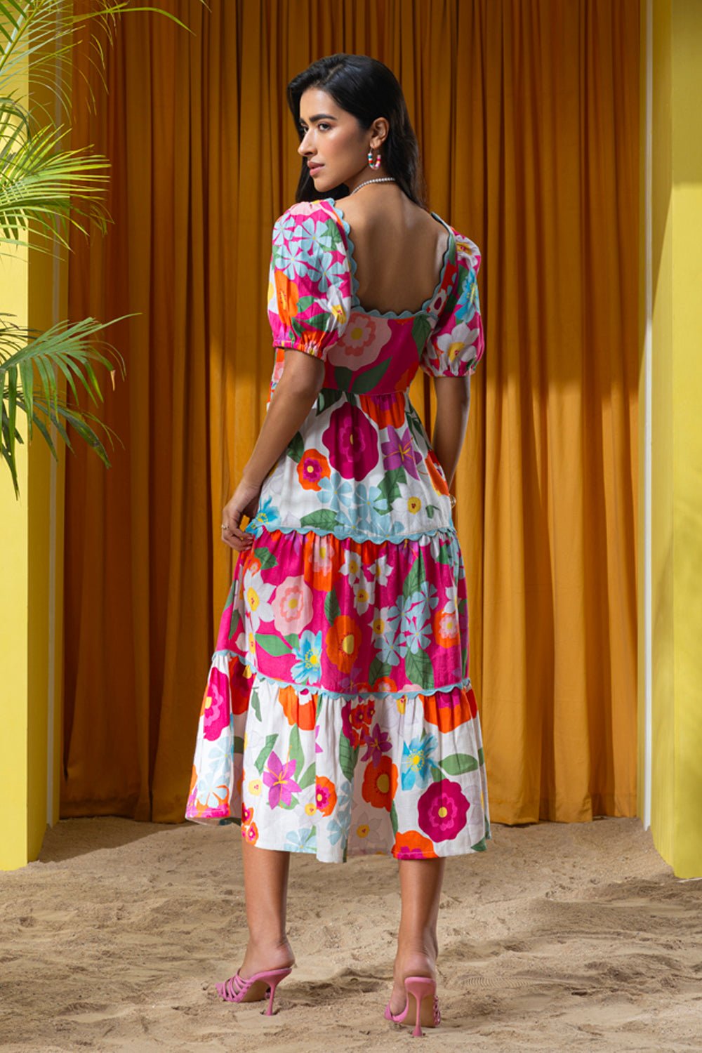 Vibrant Floral Maxi Dress