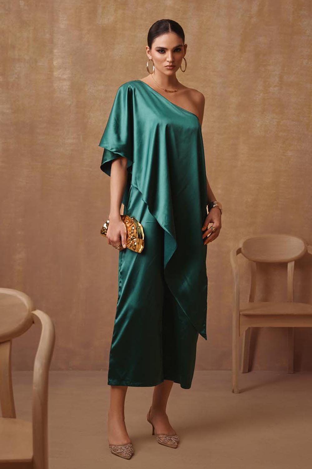 One Shoulder Jumpsuit